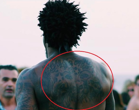 Deandre Jordan Conception du dos Tattoo