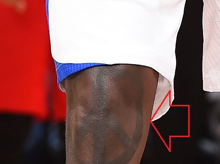 DeAndre Jordan Jambe Droite 01 Tatouage