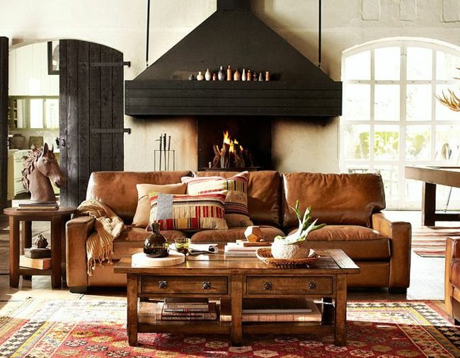 Idei de design șemineu pernă