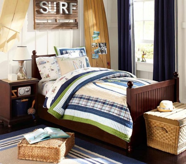 montează plapuma verde albastru