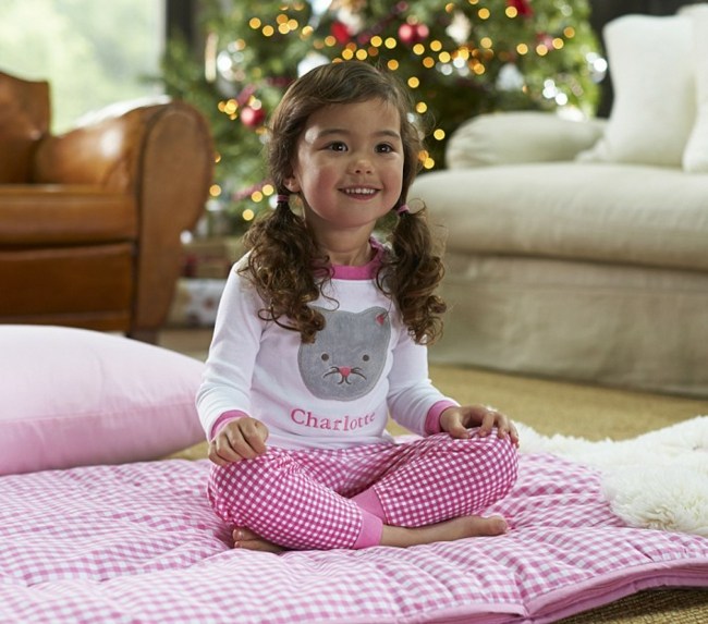 Lenjerie de pat de dormit în carouri roz