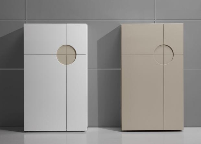 design alb dulap pantofi bej Pantallazo-mobilier de hol modern