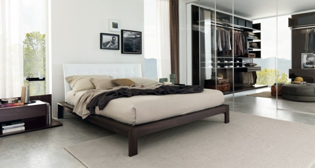 Dormitor modern garderoba usi moderne din sticla Dulap modern usi de sticla design elegant