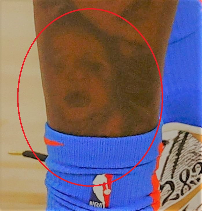Tatuagem de retrato de bebê dennis