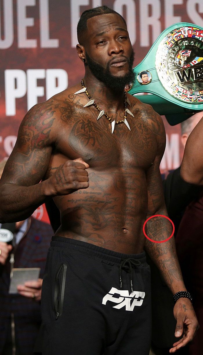 tatuaggio segno zodiacale deontay wilder-libra