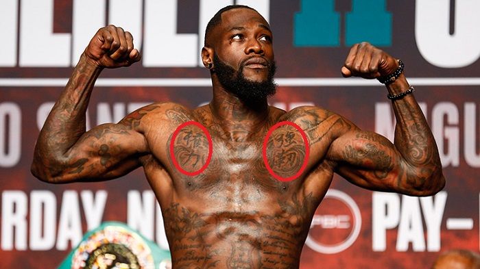 tatuaggio lettera cinese deontay