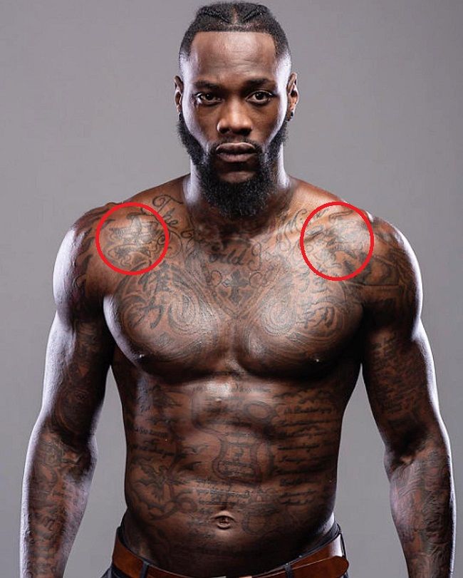 deontay wilder-banner tatuaggio