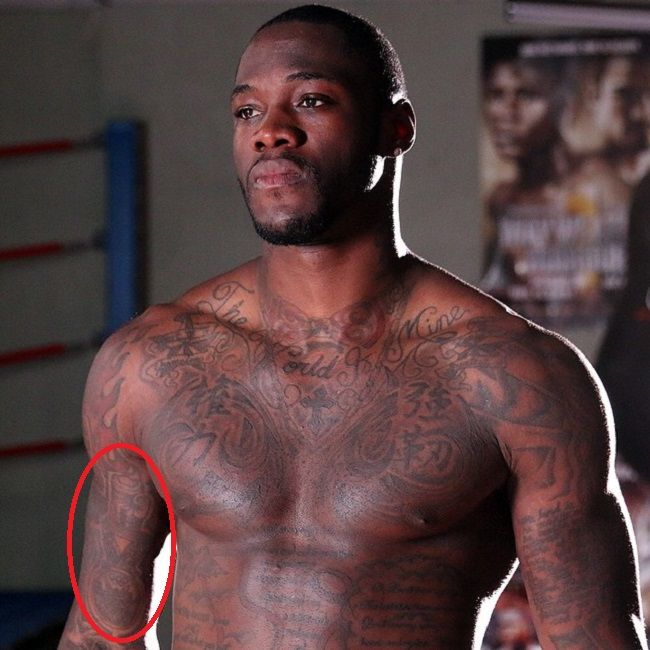 deontay wilder-medaglia di bronzo tatuaggio