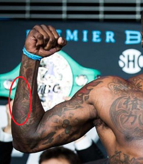 deontay tatuaggio rosa selvatica