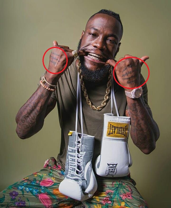 deontay wilder-salmo 144 tatuaggio