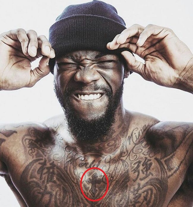 deontay wilder-celtic cross tattoo