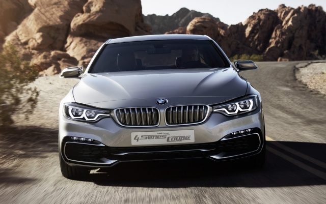 plimbare bmw seria 4 coupe vedere frontală noua versiune frontală bmw seria 4 coupe