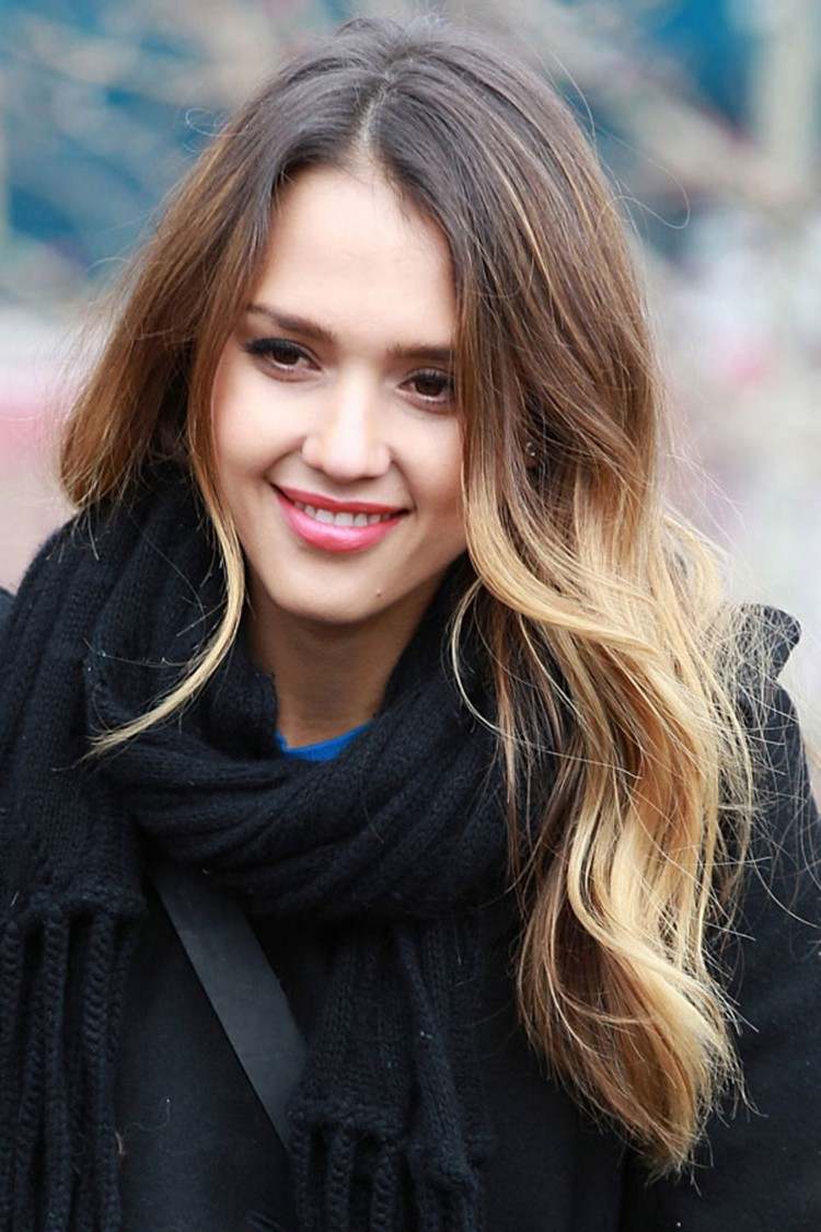 Jessica Alba - Păr ondulat Ombre ombre-hair-trend-long-hair-world-jessica-alba