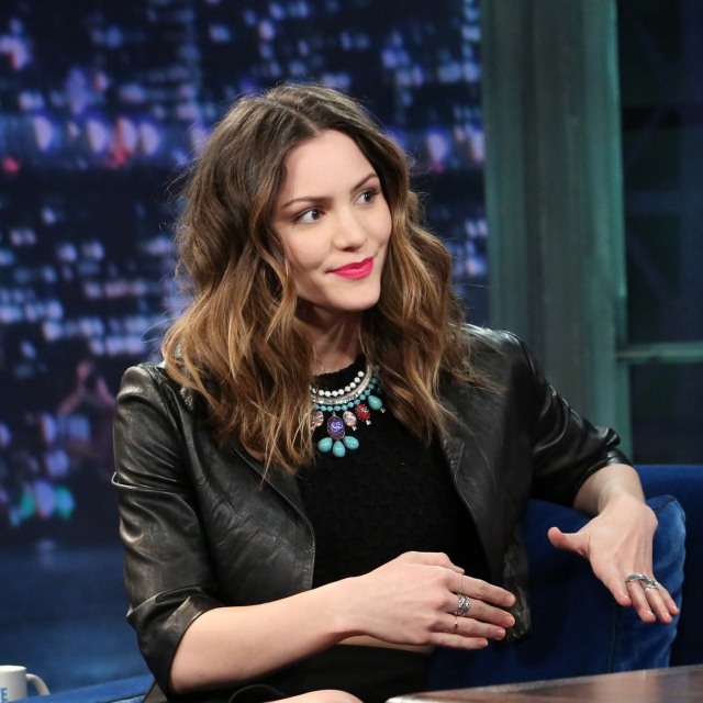 Coafura LOB a lui Katharine McPhee cu aspect ombre katharine-mcphee-lob-hairstyle-ombre-look-brown