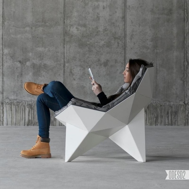 Scaun de design Q1 odesd2 cupole geodezice cadru inspirat