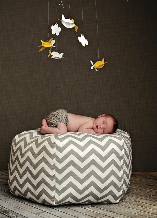 Beanbag design bebeluși mici frumoase pepinieră Bebeluși mici și frumoase păsări origami