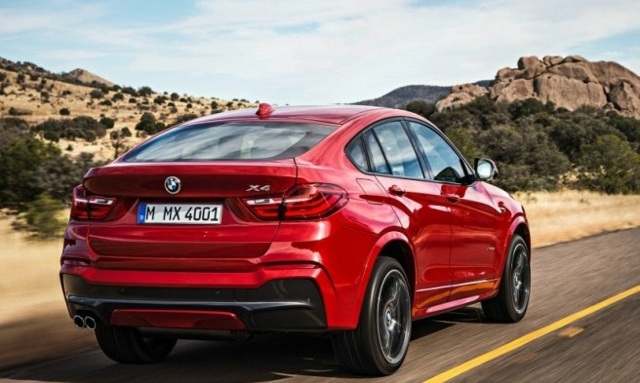 Faruri spate noi, de culoare roșie, BMW X4 Testarea farurilor spate noi de culoare roșie BMW X4