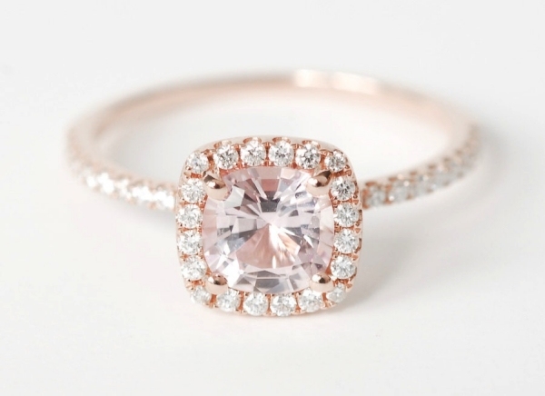 Concepție-inel de diamant-în formă de floare