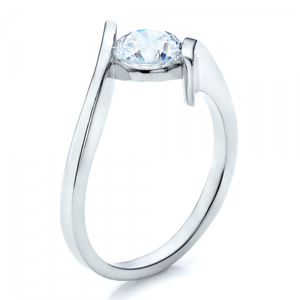 Inel de argint elemente de tensiune de angajare piatră