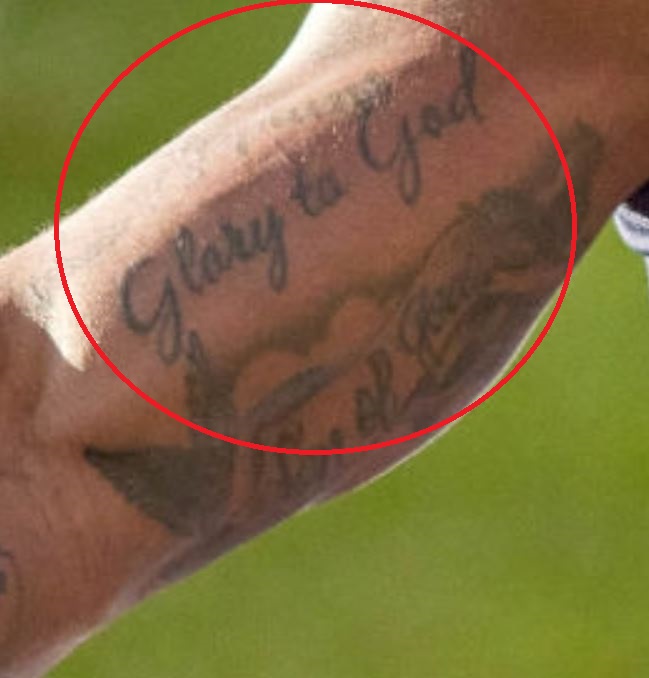 Deshaun Gloire à Dieu Tatouage