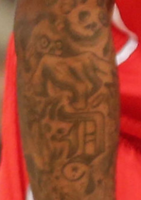 DeShawn tatuaggio sull'avambraccio