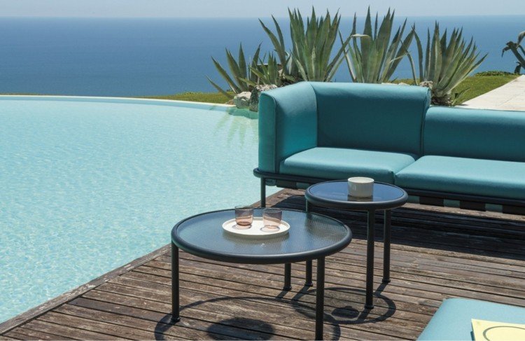 Mobilier de grădină din sticlă - o măsuță rotundă mobilier de grădină de design masă de cafea-sticlă-rotund-patio-zonă de piscină