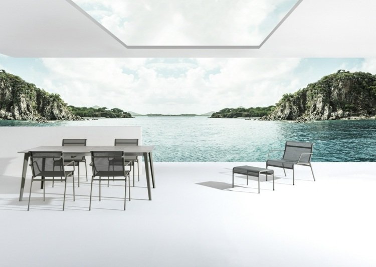 Design minimalist pentru mobilier de grădină în negru mobilier-grădină-design-zonă de luat masa-mobilier-mobilier-de-exterior-minimalist