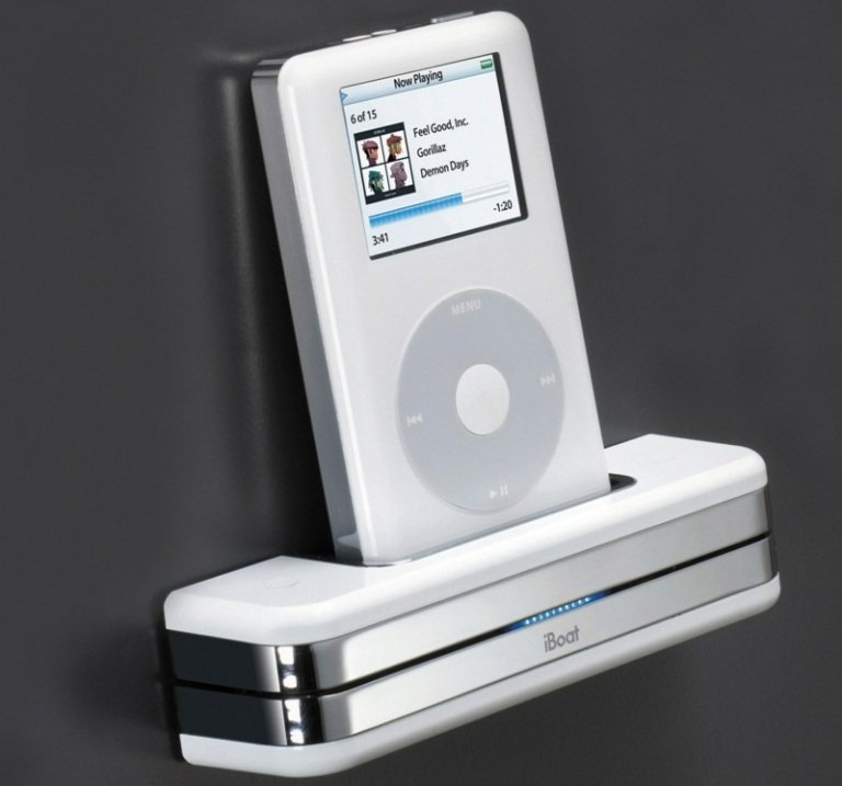 stație de încărcare telefon mobil iboat metal alb luciu iphone idee de perete