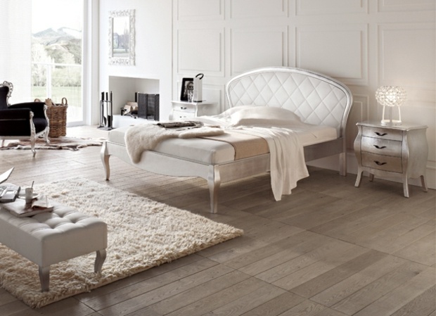 Dormitor configurați pat elegant mobilier din piele albă în stil clasic pat elegant mobilier din piele albă stil clasic tăblie pat