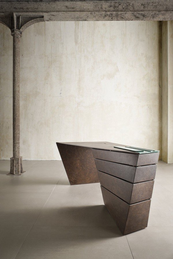 design birou forme dinamice mișcare rotativă design birou cu mișcare rotativă a formelor dinamice