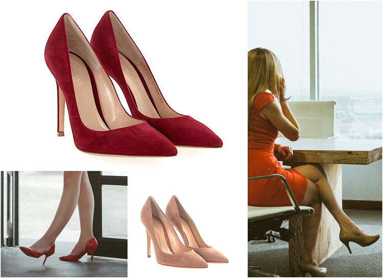 Pantofi pantofi de designer în culori de toamnă roșu bej