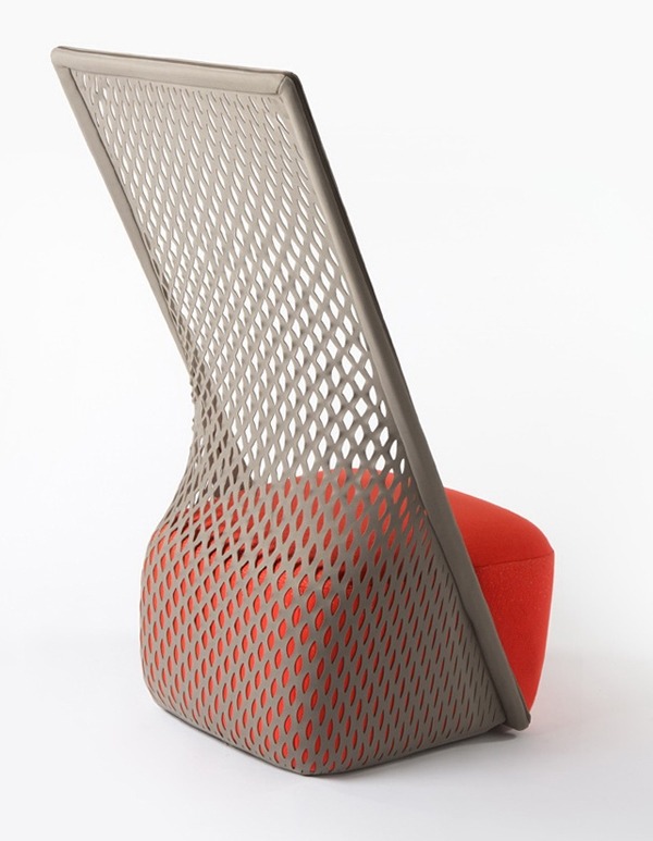 scaun de designer din țesătură elastică de Benjamin Hubert