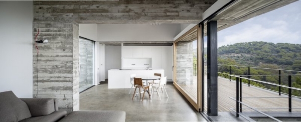 vila de designer de bucatarie minimalista in stil mediteranean