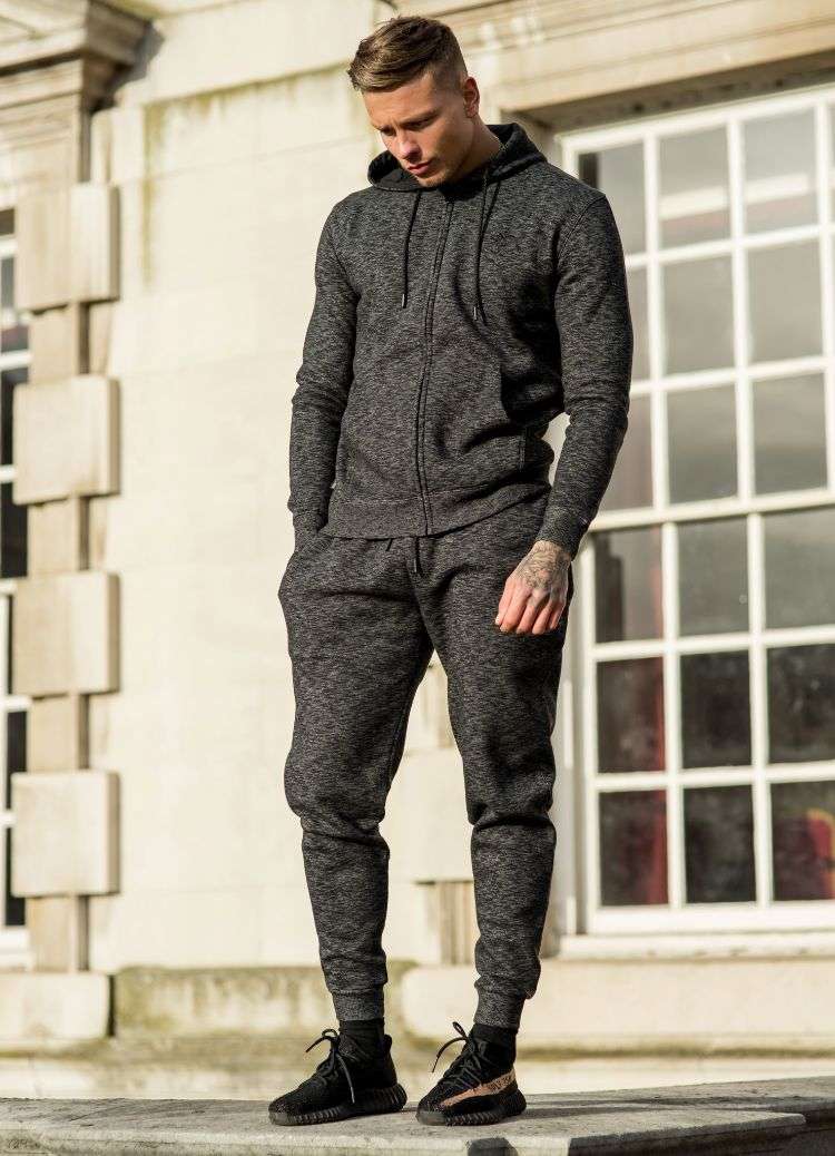 tendinte moda barbati 2017 2018 trening gri