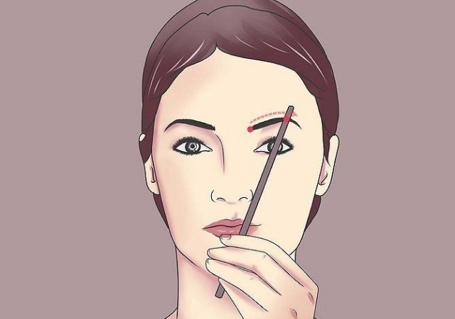 Cel mai înalt punct al sprâncenei colț-ochi-nas-forme-sprâncene-creion