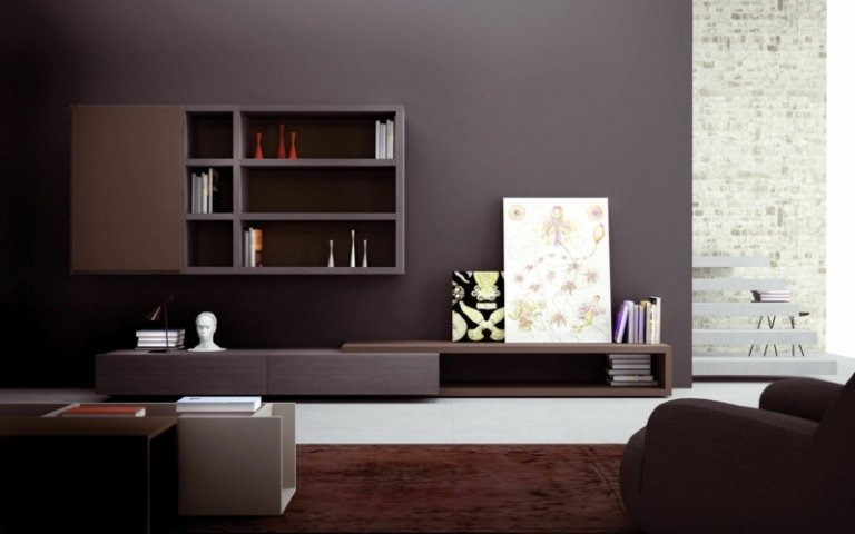 Alegeți gri închis ca culoare a peretelui perete gri culoare interior living living design perete modern