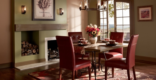 Idei verde idei bej scaune din piele covor