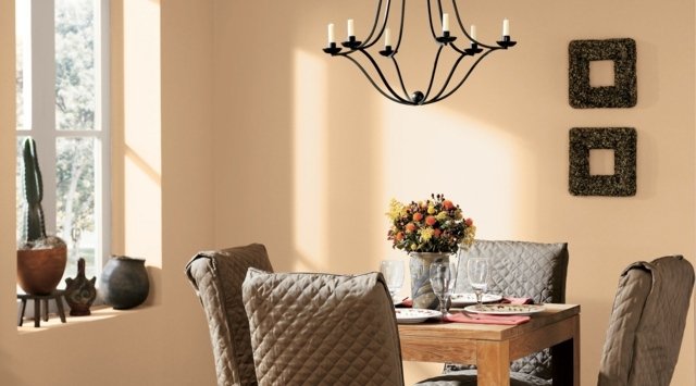 Culoare perete bucătărie zonă de luat masa idei de design de perete