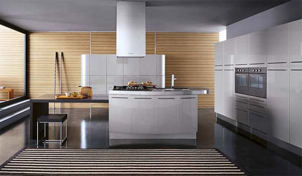 versiune bucatarie moderna otel