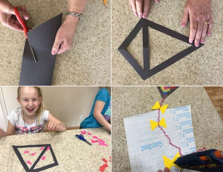 Faceți-vă singuri imagini de fereastră de toamnă cu hârtie artizanală neagră