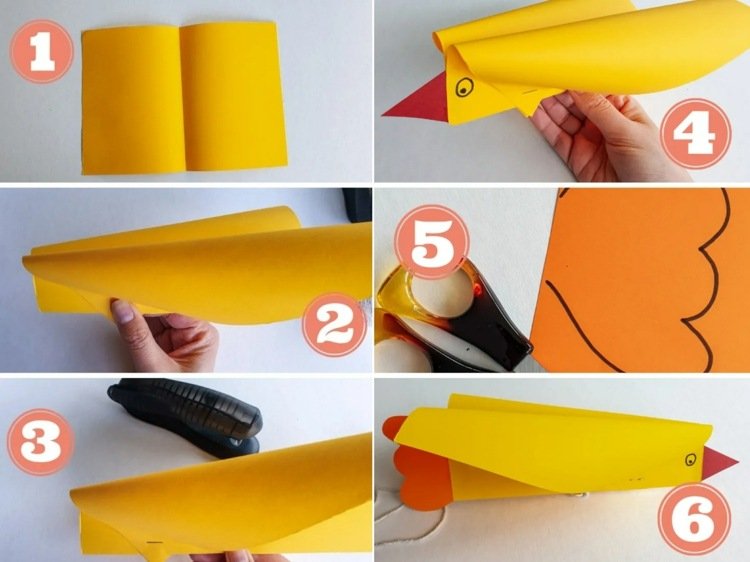 Proiectează un balaur diferit în forma unei păsări - idee simplă de artizanat