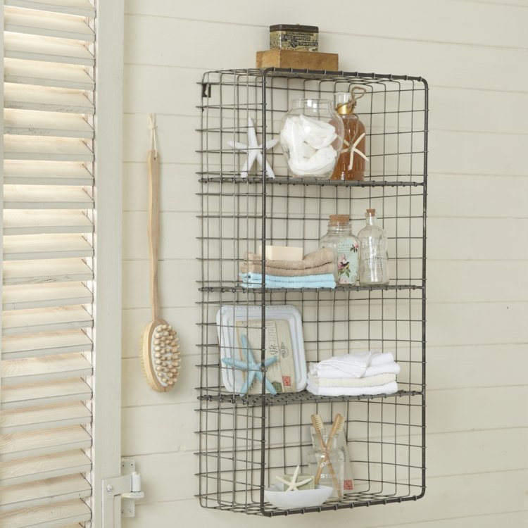 coșuri de sârmă-depozitare-baie-design-nautic-decor-stea-de-mare