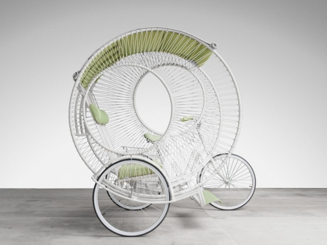 cadru structural din ricșă cu trei roți din aluminiu ricșă cu trei roți - cadru structural-aluminiu modern