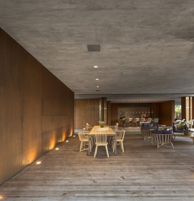 Cameră deschisă design-mobilier de design-zonă de luat masa și de relaxare-iluminat de podea mobilier Spații deschise mobilier de designer-zonă de luat masa și iluminat