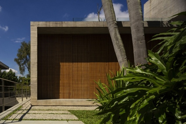 the house house-flat house house concrete-sao paolo-building structure palmengarten casa p de acoperiș plat din structură de clădire din beton turnat palmengarten