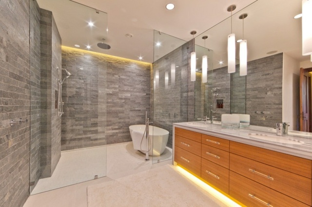 Dus cu ploaie baie modernă idei design idei moderne de baie design iluminat