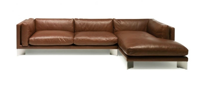 Canapea de colț din piele cu funcție de dormit - Bancă moale de Berto Salotti Canapea de colț-canapea-de-colț-cu-funcție-de-dormit-bancă-moale-Berto-Salotti