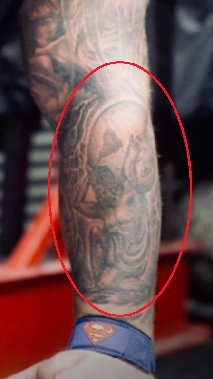 Eddie tetovaža lijeve ruke