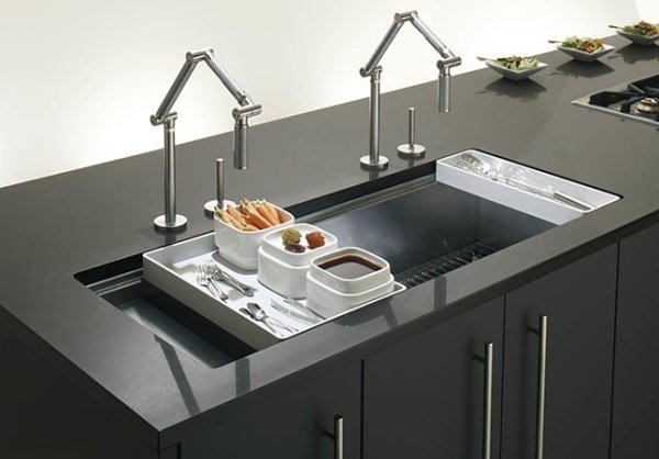 Robinet de bucătărie design chiuvetă-oțel inoxidabil Kohler Chiuvetă de design robinet-oțel inoxidabil Kohler