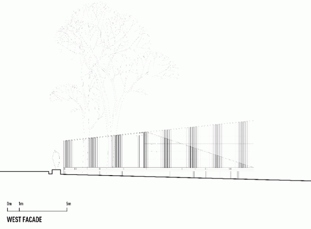 casa de vară Moscova schiță plan fațadă vest